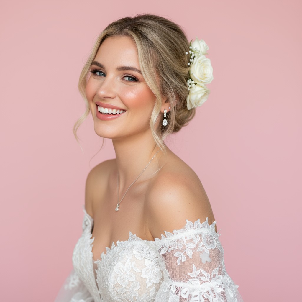 Soft Updo For Wedding Ideas